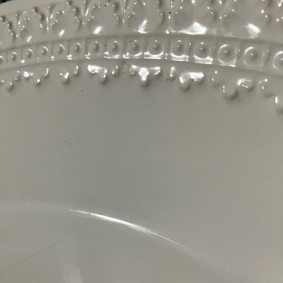 Ceriart S.A. Portugal White Platter 14.5" L X 9.75” W. ~ gently used, gorgeous - Picture 2 of 9